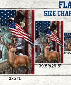 deer hunting american flag mln435f 5966