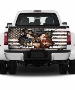 deer hunting american truck tailgate decal sticker wrap 2695
