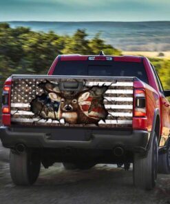deer hunting american truck tailgate decal sticker wrap 5943