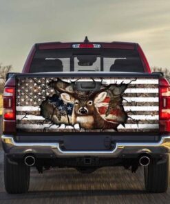 Deer Hunting American Truck Tailgate Decal Sticker Wrap