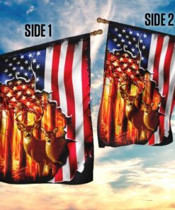 deer hunting american us flag 1009
