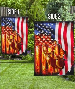 deer hunting american us flag 1339