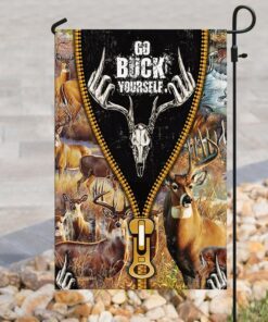 deer hunting go buck yourself flag 3920