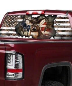 deer hunting rear window decal american patriot thh2573cd 3979