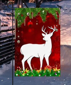 deer merry christmas flag tqn758fv1 4516