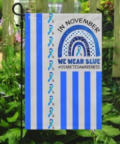 diabetes awareness. in november we wear blue flag 6578