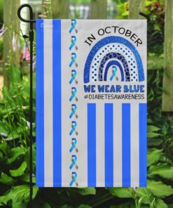 diabetes awareness. in october we wear blue flag 6800