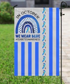 diabetes awareness. in october we wear blue flag 8814