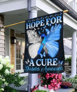 Diabetes Awareness Flag Hope For A Cure LHA1880F