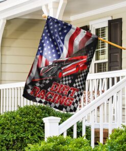 dirt late model racing flag 6653