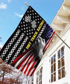 dirt track racing american flag 2091