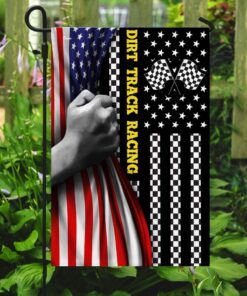 dirt track racing american flag 3711