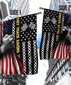 dirt track racing american flag 6127