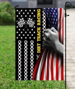 dirt track racing american flag 6933