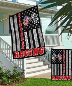 dirt track racing american flag mln1234f 2301
