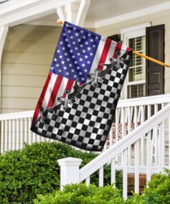 dirt track racing american us flag 4461