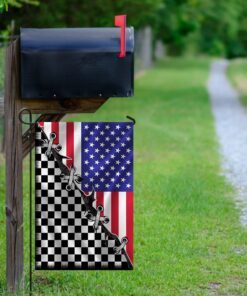 dirt track racing american us flag 6555