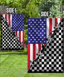 dirt track racing american us flag 8365