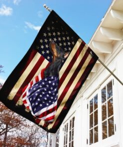 doberman american patriot flag 2603