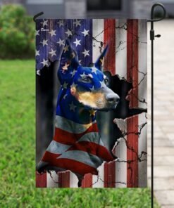 Doberman Pinscher American Flag