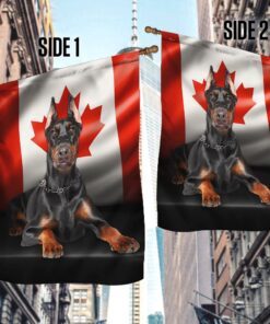 doberman pinscher dog lover canadian flag qnn557fv5 1493