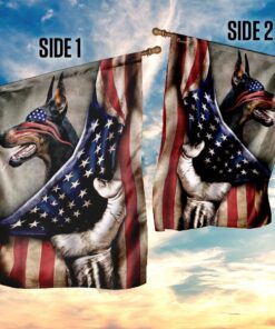 doberman pinscher flag 1087
