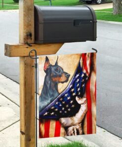 doberman pinscher flag 3142