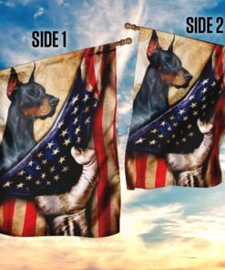 doberman pinscher flag 4742