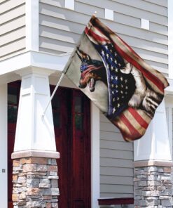doberman pinscher flag 4894