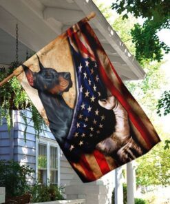 doberman pinscher flag 5051