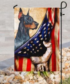 doberman pinscher flag 6891