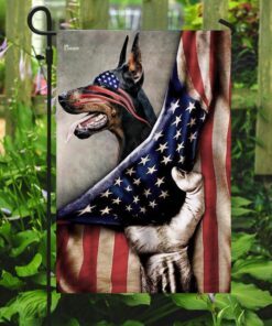 doberman pinscher flag 7730
