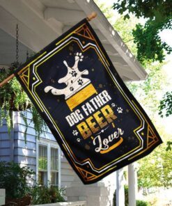 dog father beer lover flag 1398