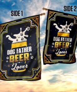 dog father beer lover flag 4801