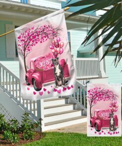 dog flag valentine american staffordshire terrier flag qtr380fv19 1964