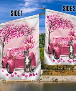 dog flag valentine american staffordshire terrier flag qtr380fv19 8057