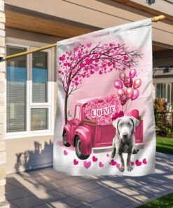 Dog Flag Valentine Labrador Retriever Dog Flag QTR380Fv28