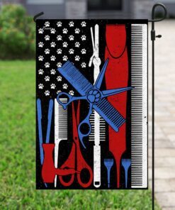 dog groomer flag 5375