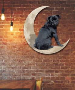 Dog On The Moon Hanging Metal Sign QNK879MSpz2