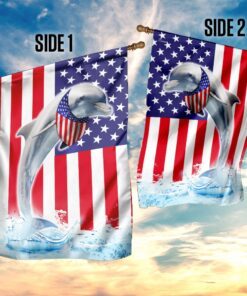 dolphin american flag 2780