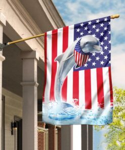 Dolphin American Flag