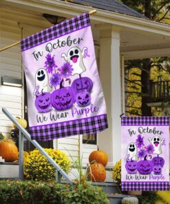 domestic violence awareness month flag in october we wear purple lnt540fv1 2111
