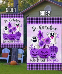 domestic violence awareness month flag in october we wear purple lnt540fv1 4239