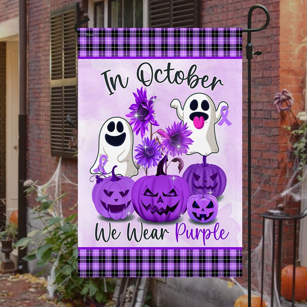 Domestic Violence Awareness Month Flag In October We Wear Purple LNT540Fv1 - Image 3