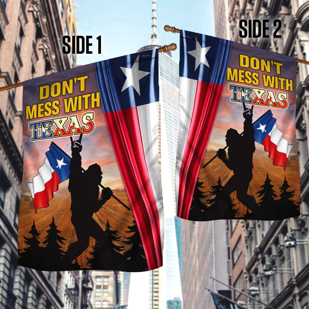 Don't Mess With Texas Flag, Patriotic Bigfoot Sasquatch QNN552Fv3 - Image 3