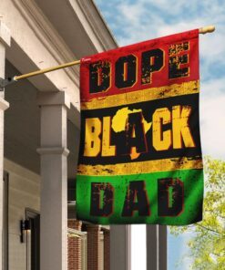 Dope Black Dad Flag