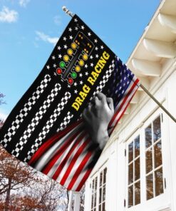 drag racing american flag 2982