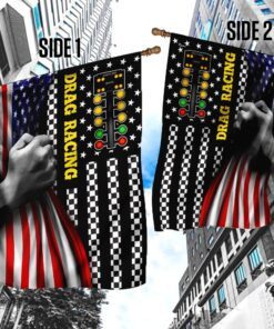 drag racing american flag 3742