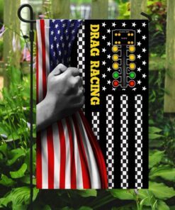 drag racing american flag 4927
