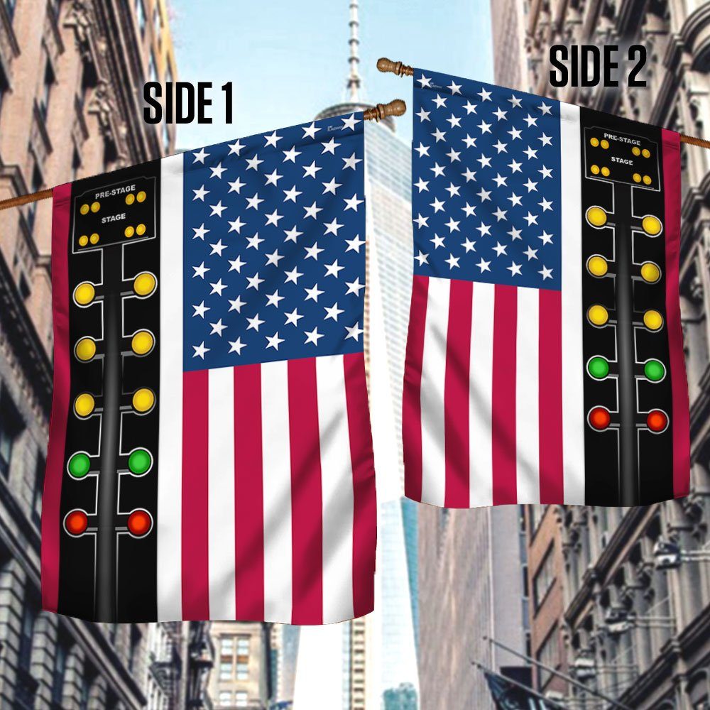 Drag Racing American Flag I Strip On Weekends Flag TQN393F - Image 3